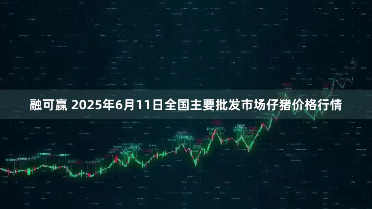 融可赢 2025年6月11日全国主要批发市场仔猪价格行情